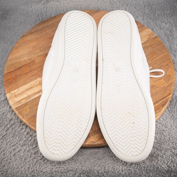 Rothy's Shoes Mens Size 13 White Knit Low Top Sneakers Sustainable Lace Up Eco - Picture 9 of 9